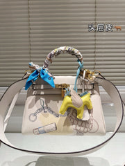 Kelly 25 Cream White Graffiti Limited Edition "In and Out"