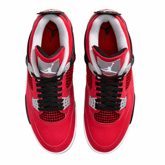 Red Men's Air Jordan 4 Retro Toro Bravo Sneakers