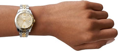 Scarlette Quartz Stainless Steel Three-Hand Watch for Women