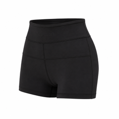Women's Shake It Out High-Rise Black Running Shorts 2.5"