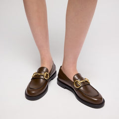 Women's Boulevard loafer - dark brown leather