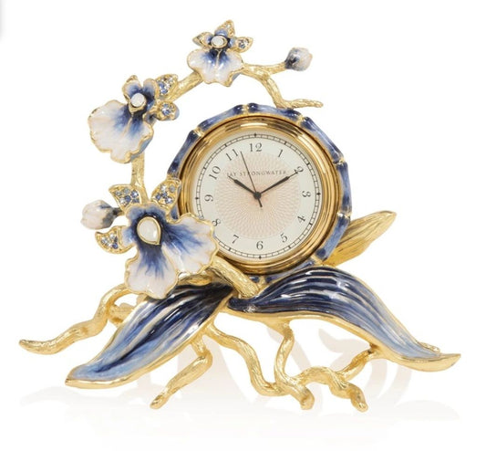 Jay Strongwater Tara Orchid Clock