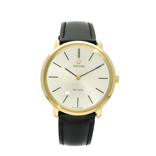 Pre-owned 33mm Omega De Ville Gold Plated Manual Wind Vintage Watch