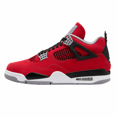 Red Men's Air Jordan 4 Retro Toro Bravo Sneakers