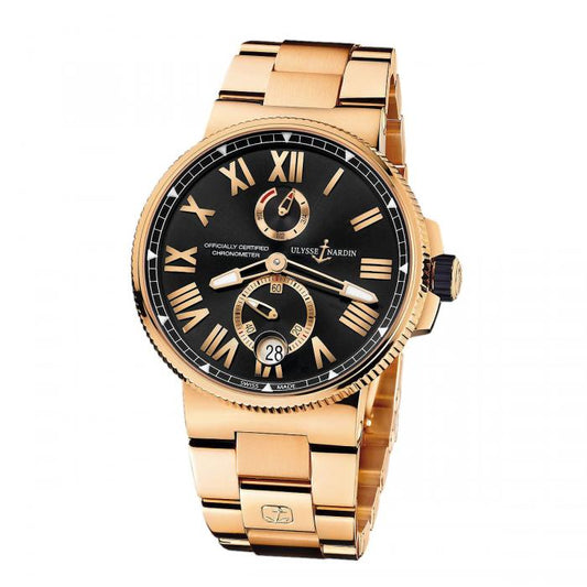 Ulysse Nardin Marine Chronometer Manufacture 45MM Rose Gold REF:1186-122