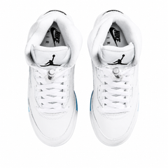 Kids' Air Jordan 5 Retro OG White Metallic Sneakers