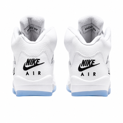 Kids' Air Jordan 5 Retro OG White Metallic Sneakers