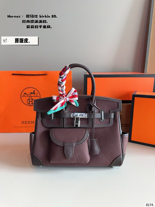 Genuine leather Hermes Cargo