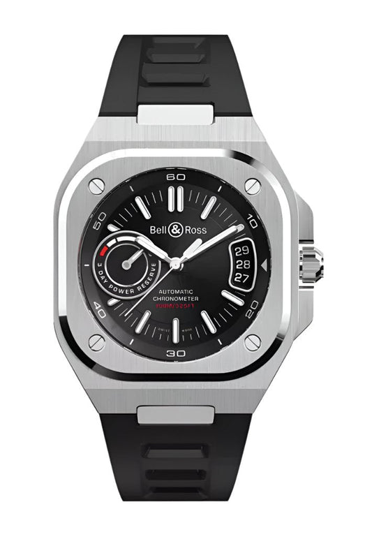 BELL & ROSS-BR-X5 BLACK STEEL
41 MM BR X-5R-BL-ST/SRB 1100101