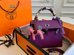 Hermes Kelly Bag with Silver Hardware