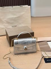 Bulgari Serpenti silver chain bag