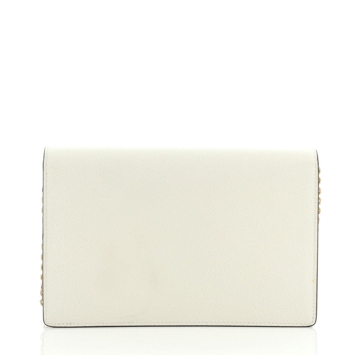 Saddle Chain Clutch Leather