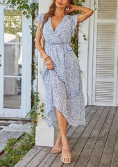 Women's Summer Floral Boho Maxi Dress