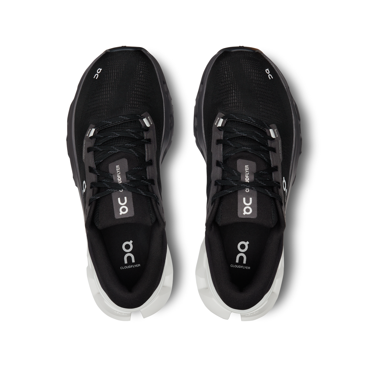 On Running Men's Cloudflyer 5 Shoes - Black / White
