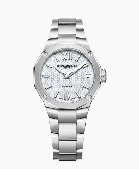 BAUME & MERCIER-Riviera 10729

QUARTZ WATCH, DATE DISPLAY, DIAMOND-SET - 33MM M0A10729
