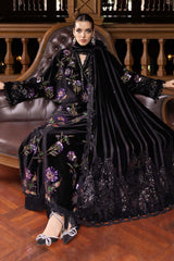 MARIA B- Embroidered Velvet Suit WL-1306