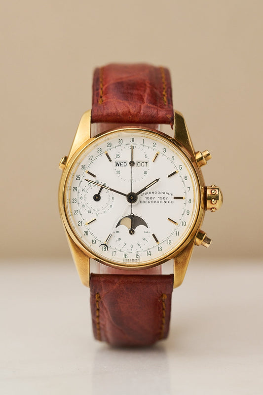 EBERHARD & CO NAVY MASTER TRIPLE CALENDAR CHRONOGRAPH
