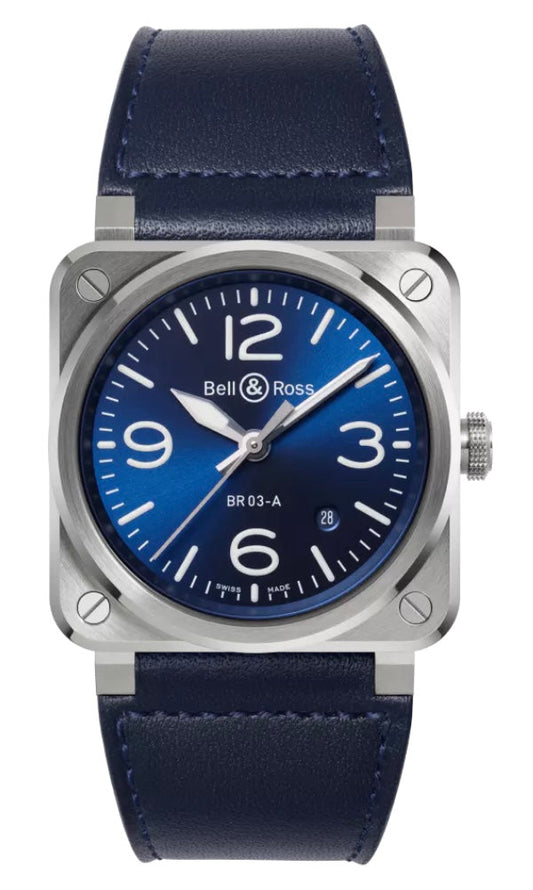 BELL & ROSS- NEW BR 03 BLUE STEEL
41 MM BR03A-BLU-ST/SCA