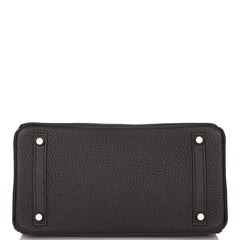Hermes Black Togo Birkin 30cm Rose Gold Hardware