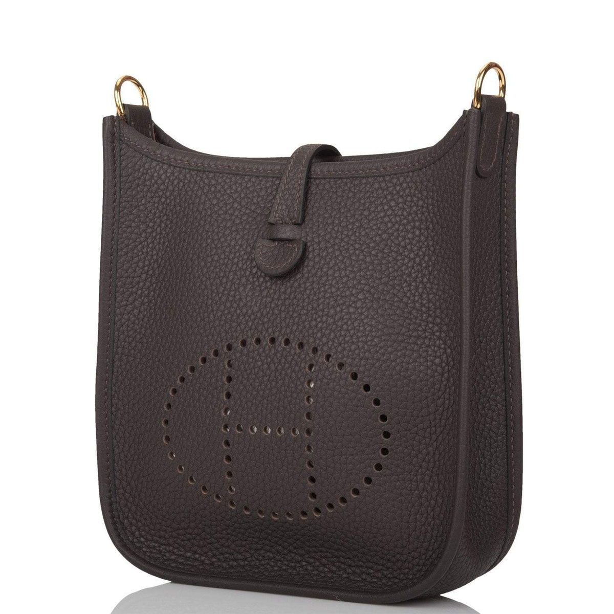 Hermes Ebene Clemence Evelyne TPM Bag Gold Hardware