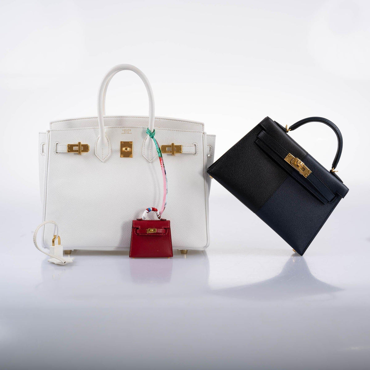 Hermes Birkin 25 White Epsom with Gold Hardware