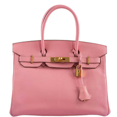 Hermes Birkin 30 HSS Rose Confetti Chevre Gold Hardware - 2015, T