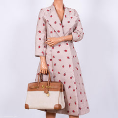 Hermes Birkin 35 Gold Epsom with Toile and Gold Hardware