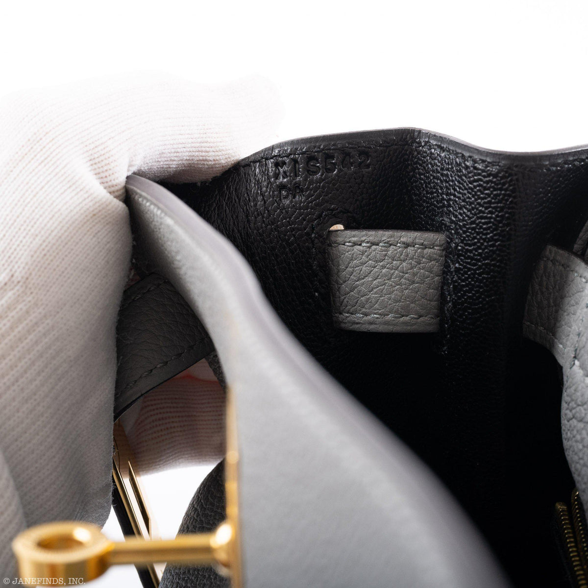 Hermes Kelly 28 HSS Retourne Gris Mouette Togo & Black Interior Gold Palladium Hardware