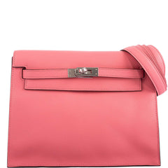 Hermes Kelly Danse II Rose D'ete Evercolor leather Palladium Hardware - 2020, Y