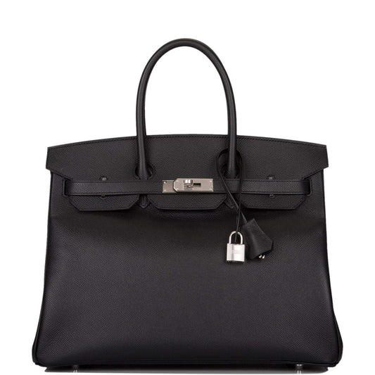 Hermes Birkin 35 Black Epsom Palladium Hardware