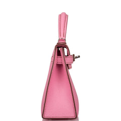 Hermes Bubblegum 5p Epsom Sellier Kelly 20cm Palladium Hardware