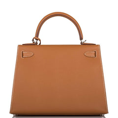 Hermes Gold Epsom Sellier Kelly 28cm Palladium Hardware