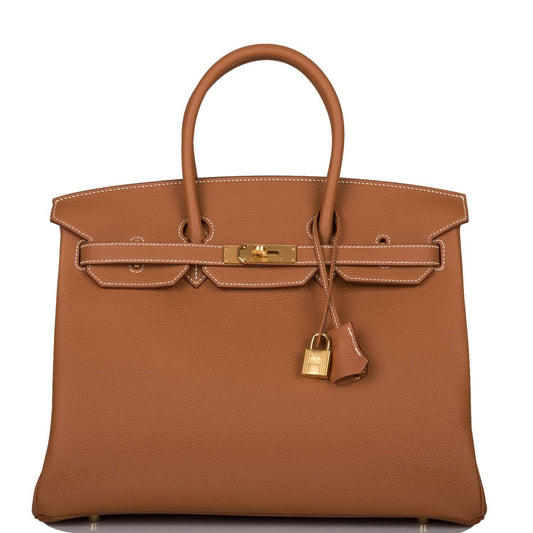 Hermes Gold Togo Birkin 35cm Gold Hardware