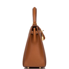Hermes Kelly Sellier 25 Fauve Barenia Gold Hardware