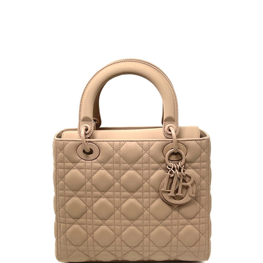 CHRISTIAN DIOR Ultramatte Quilted Cannage Medium Lady Dior