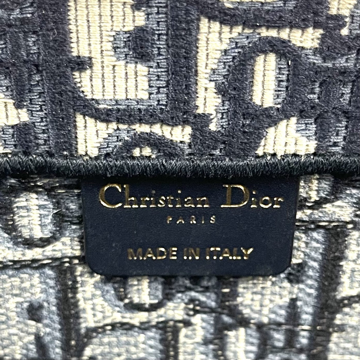 CHRISTIAN DIOR Oblique Canvas Small Book Tote