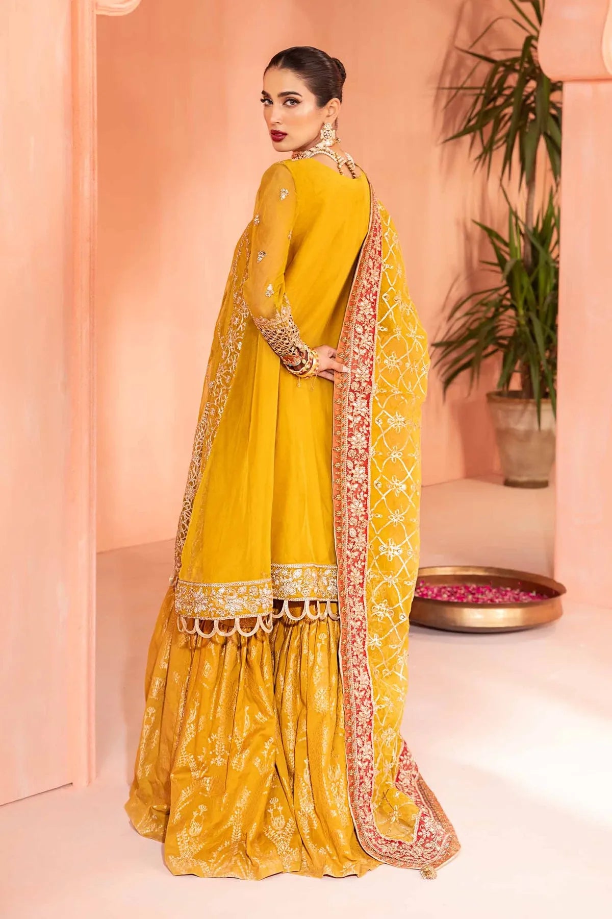 3 Piece Embroidered Organza Suit | SF-EA24-28