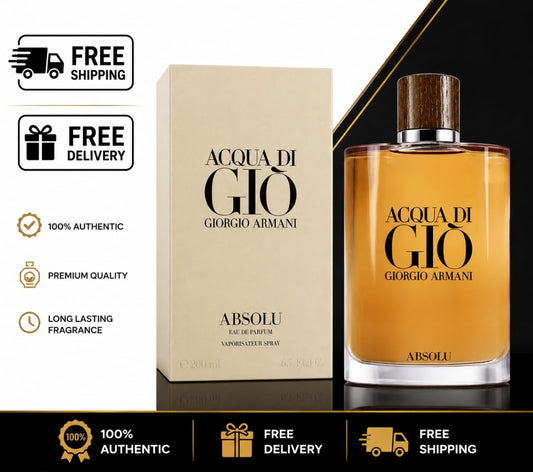 Giorgio Armani Acqua Di Gio Absolu Eau de Parfum 6.7 oz / 200ml Men's Cologne Spray