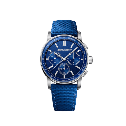 Audemars Piguet Code 11.59 Selfwinding Chronograph 26439NB.OO.A346KB.01 Blue Ceramic White Gold Tuscany Blue Diamond Dial (2025)