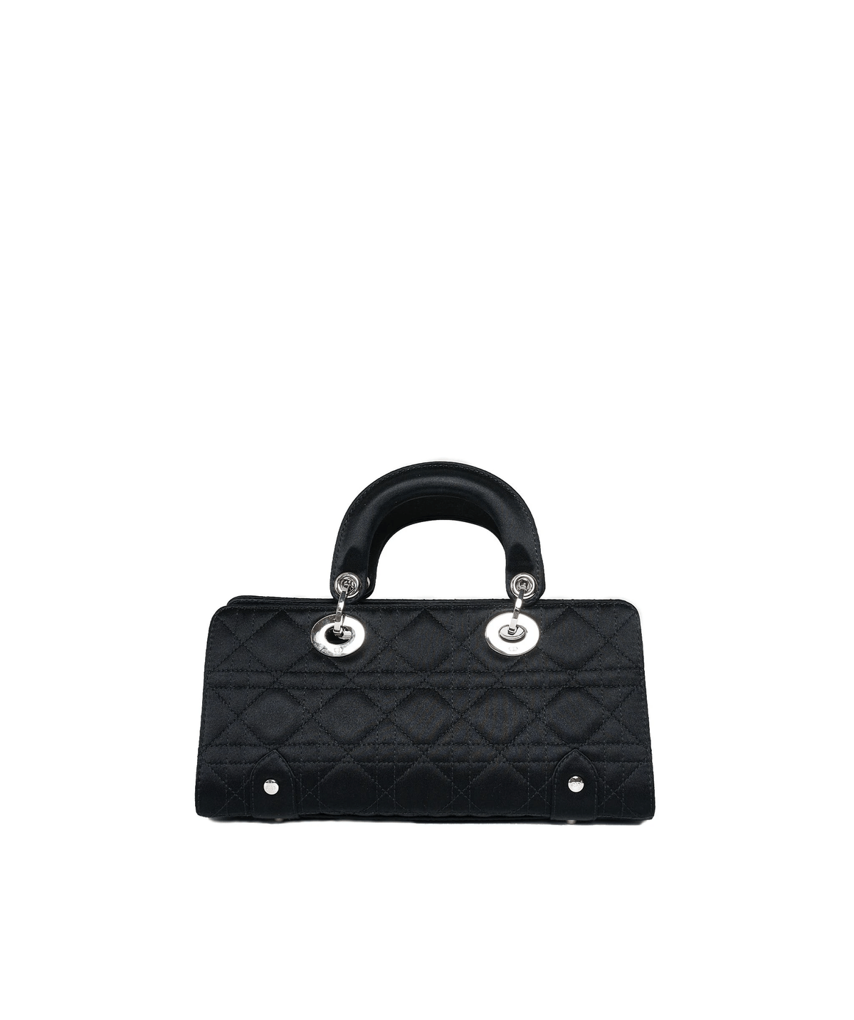 Christian Dior Black Cannage Top Handle Bag GHW  AGL1036