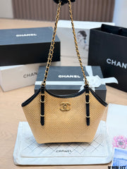 Chanel 26C Straw Tote Bag