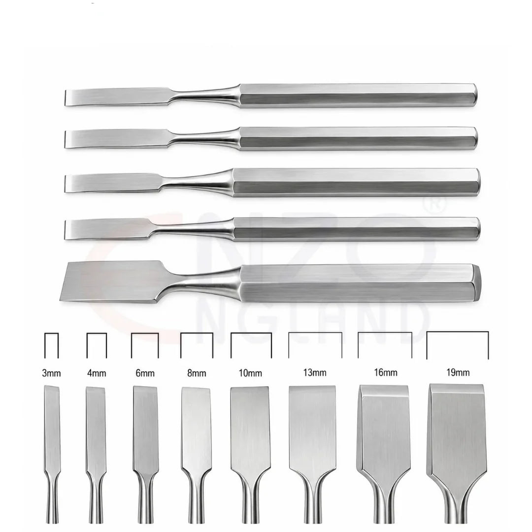 Hoke Osteotomes Straight Set - 8 PCS
