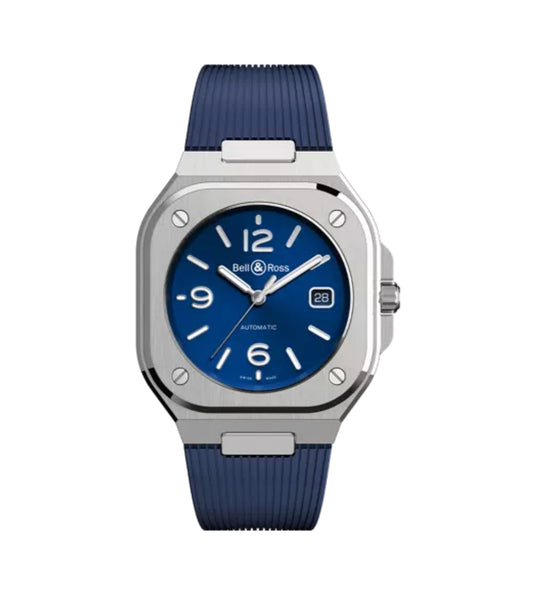 BELL & ROSS-BR 05 BLUE STEEL 40 MM BR05A-BLU-ST/SRB