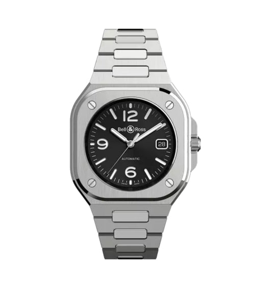 BELL & ROSS-BR 05 BLACK STEEL BR 05A-ST-1101181