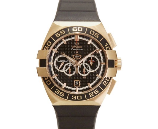 Omega Constellation Double Eagle Chronograph Rose Gold 44mm