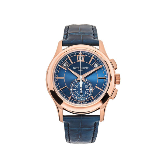 Patek Philippe Complications 5905R-010 Annual Calendar Flyback Chronograph Rose Gold Blue Dial (2025)