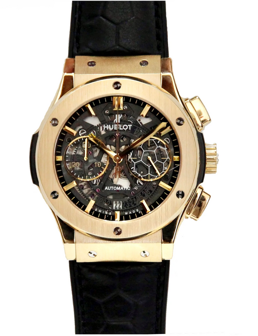 Hublot Classic Fusion Limited Edition 'Pele' 45mm Yellow Gold