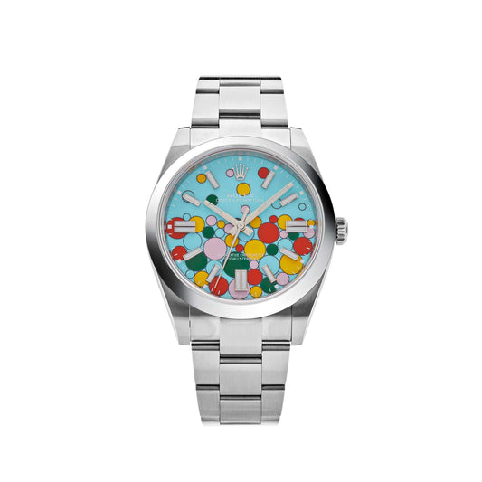 Rolex Oyster Perpetual 124300 Stainless Steel 'Celebration Motif' Dial (2025)