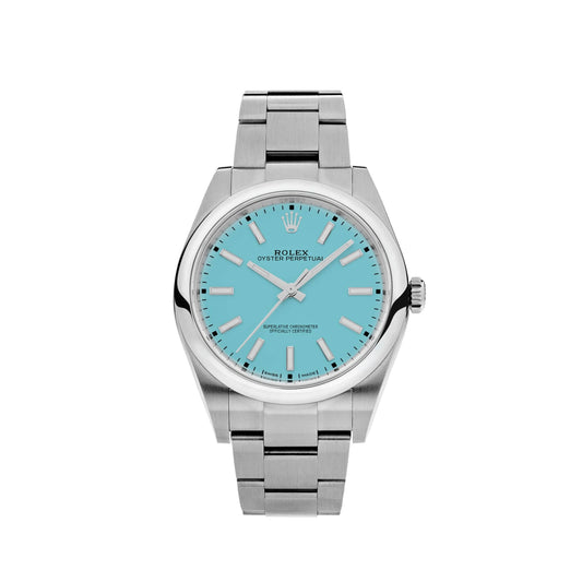 Rolex Oyster Perpetual 124300 Stainless Steel "Tiffany Blue" Turquoise Dial
