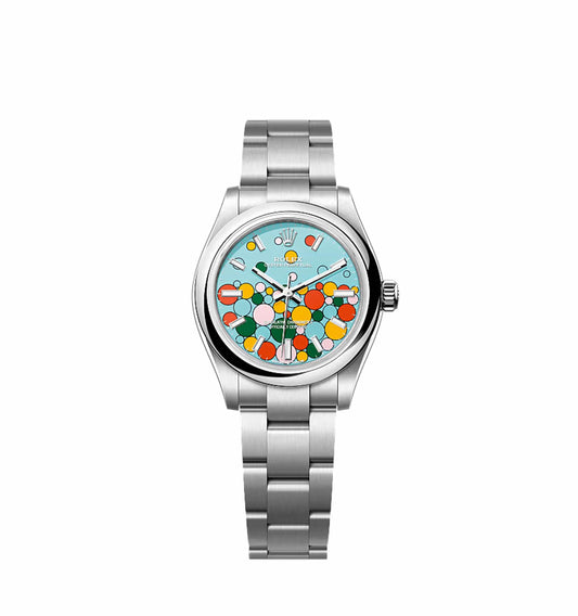 Rolex Oyster Perpetual 277200 'Ladies' Stainless Steel 'Celebration Motif' Dial (2024)